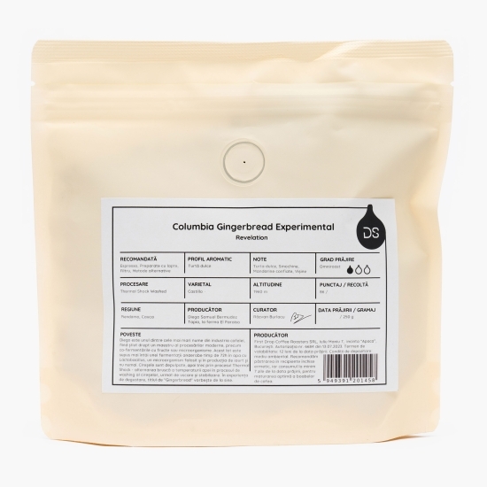 Cafea de specialitate boabe Columbia Gingerbread Exprerimental 250g