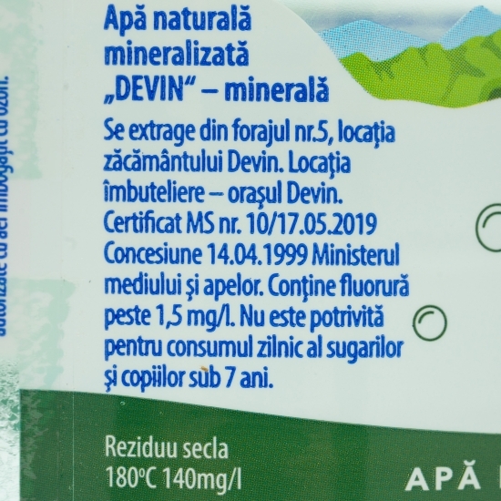 Apă minerală carbogazoasă 1.5l