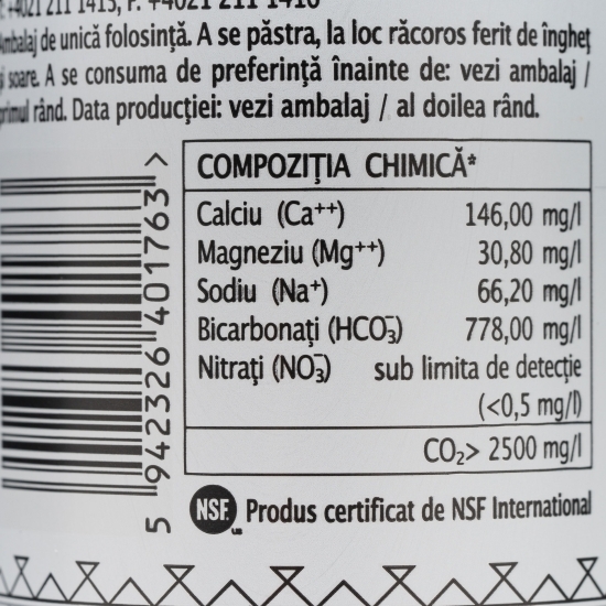 Apă minerală naturală carbogazoasă doză 330ml