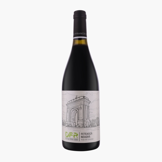 Vin roșu sec eco Fetească Neagră, 14.8%, 0.75l