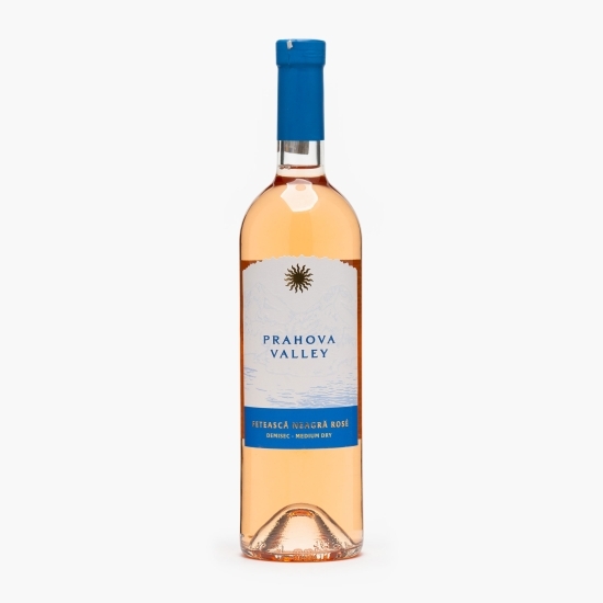 Vin rose demisec Fetească Neagră, 13.5%, 0.75l