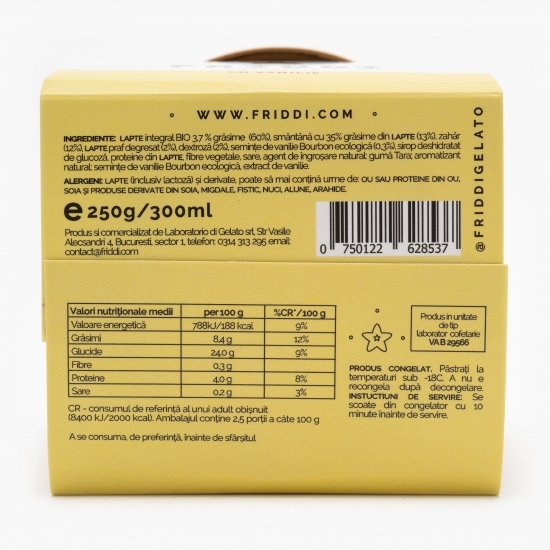 Înghețată cu vanilie Bourbon, 300ml (250g)