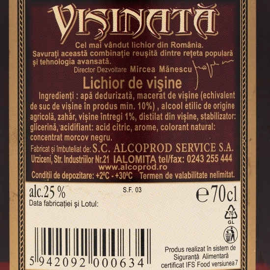 Vișinată 25% alc. 0.7l