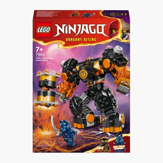 Robotul stihie de pământ al lui Cole, 71806 Ninjago®, +7 ani