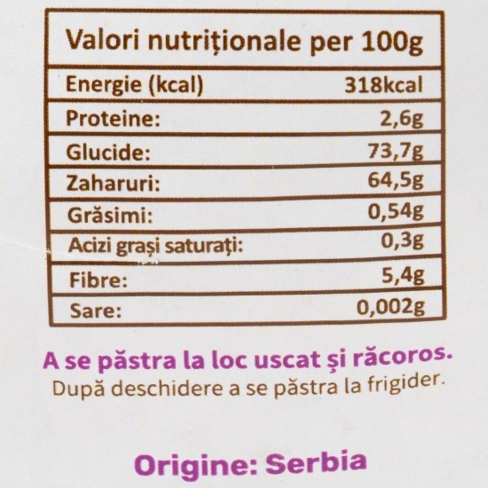 Mure infuzate în suc de mere, fără zahăr 200g