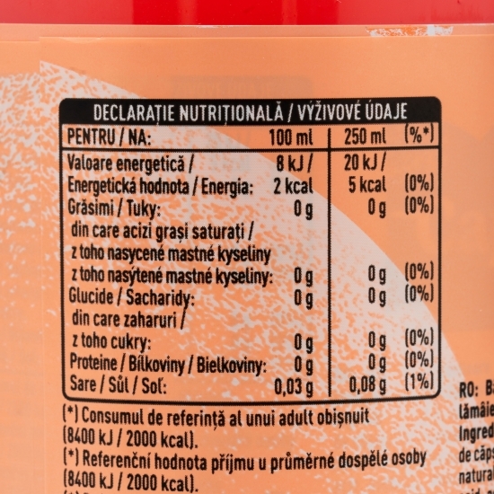 Limonadă căpșuni zero zahăr 1.25l