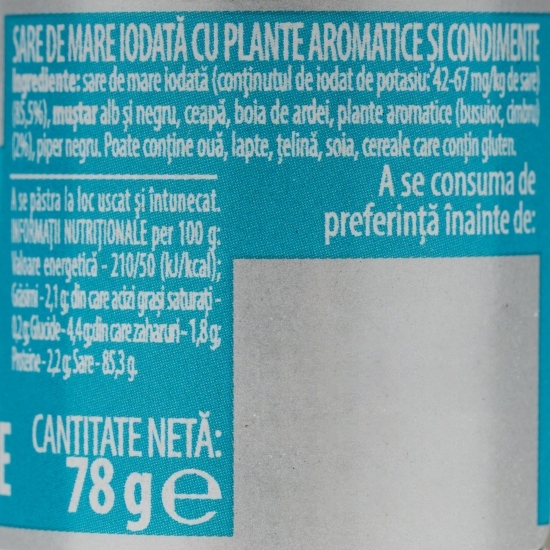 Râșnită sare 90g și sare plante aromatice 78g, 1+1