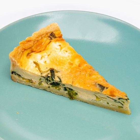 Quiche cu spanac, praz și feta 230g