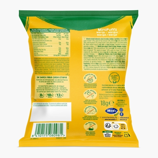 Snack eco din cereale cu mango 18g, +8 luni