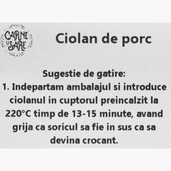 Ciolan de porc gătit sous vide 700g