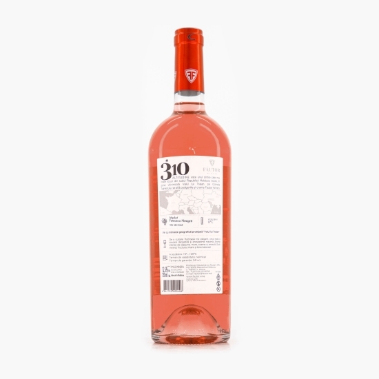 Vin rose sec Merlot&Fetească Neagră, 12.5%, 0.75l