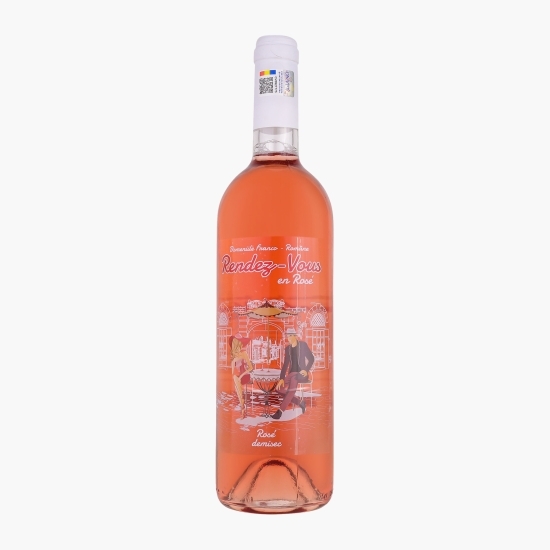 Vin rose demisec Merlot Rendez-Vous, 14.4%, 0.75l