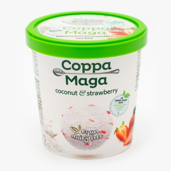 Înghețată vegană cu cocos și căpșuni 85g