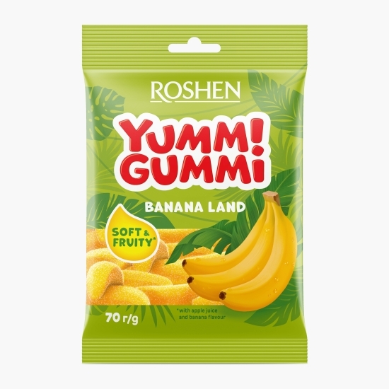 Jeleuri cu aromă de banană Yummi Gummi Banana Land 70g