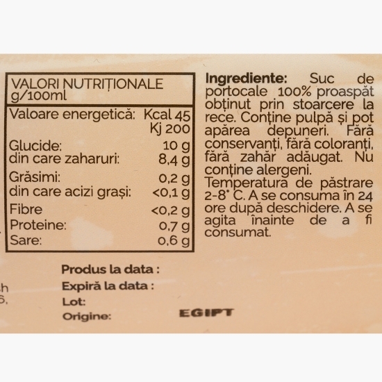 Suc proaspăt de portocale 0.5l