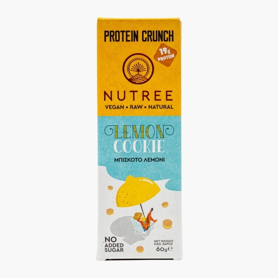 Baton proteic Raw Vegan Lemon Cookie fără zahăr adăugat 60g