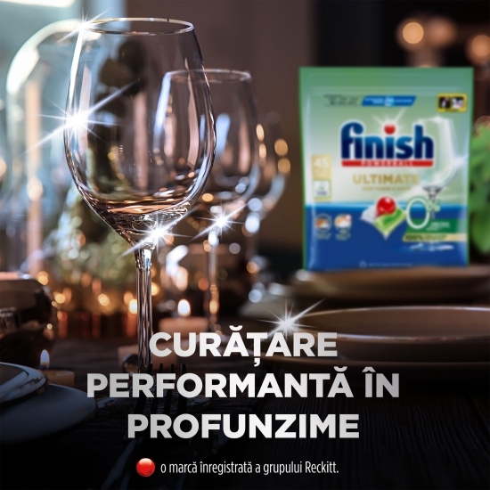 Detergent capsule pentru mașina de spălat vase Ultimate All in 1 Eco 0%, 45 spălări