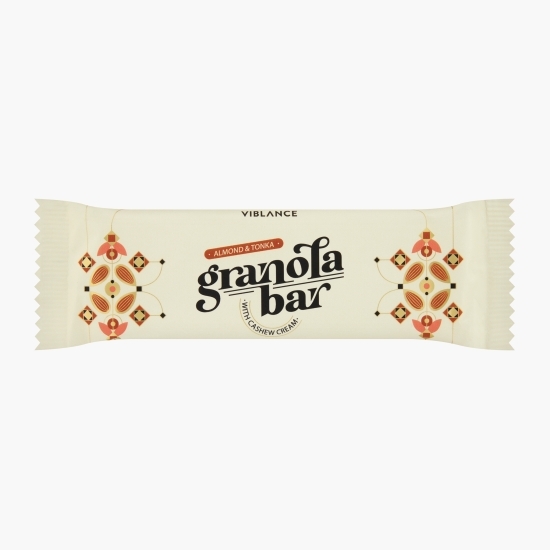 Baton granola cu migdale și tonka 55g