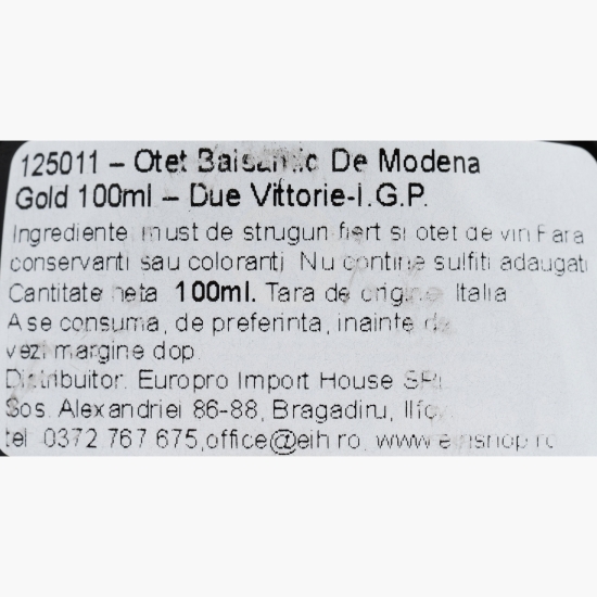 Oțet balsamic de Modena gold IGP bio 100ml