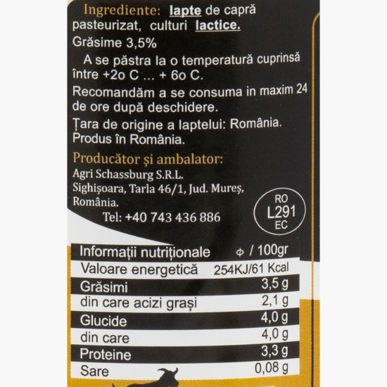 Iaurt de capră 3.5%, 300g