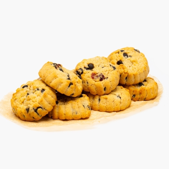 Biscuiți cookies cu merișoare și ciocolată 300g