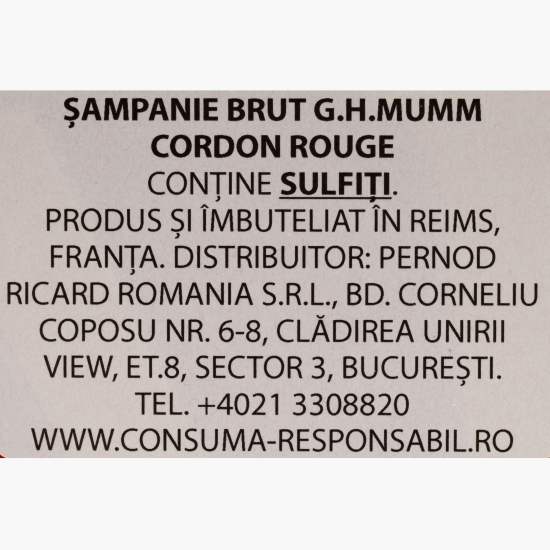 Șampanie Brut Cordon Rouge, 12.5%, 0.75l