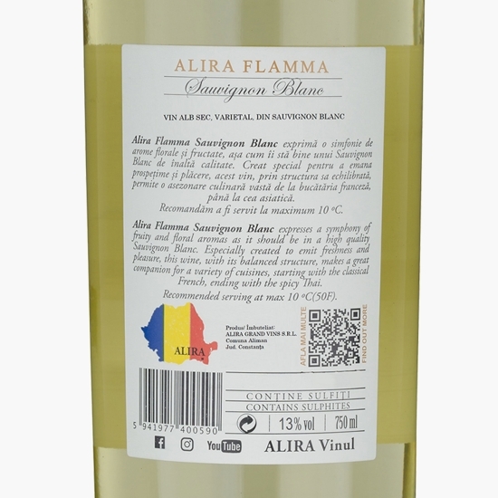 Vin alb sec Sauvignon Blanc, 13%, 0.75l