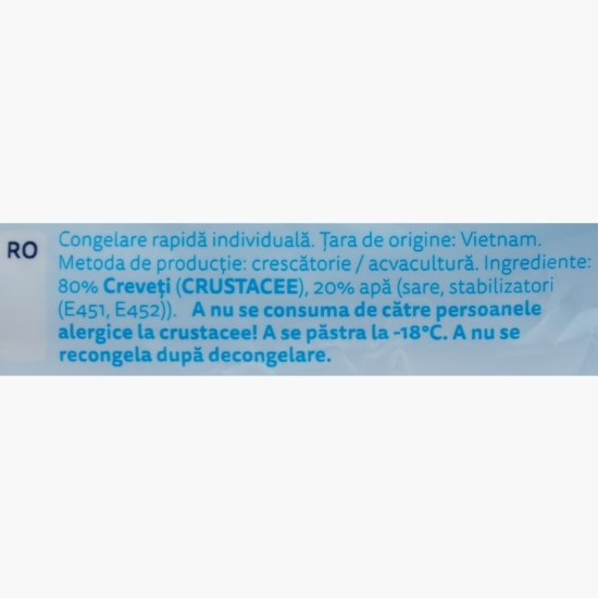 Creveți decorticați prefierți 16/20, 500g