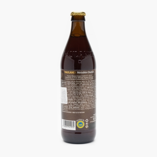 Bere brună nefiltrată Weissbier Dunkel sticlă 0.5l