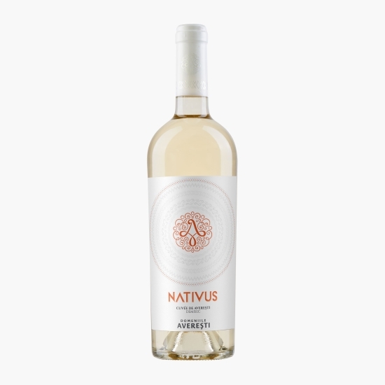 Vin alb demisec Nativus Cuvee de Averești, D.O.C. Huși, 12.5%, 0.75l