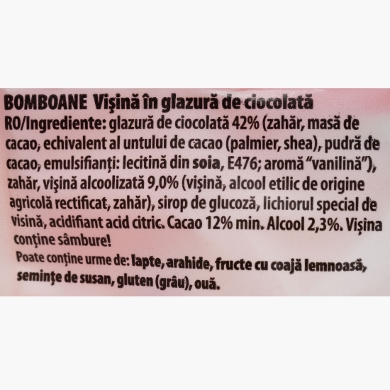 Bomboane vișină în ciocolată 250g