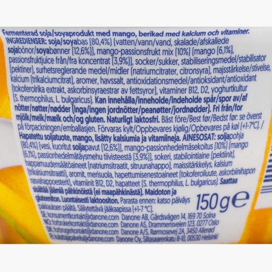 Produs fermentat din soia cu mango Greek Style 150g