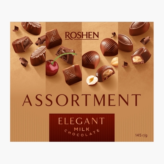 Bomboane de ciocolată cu lapte Assortment Elegant 145g