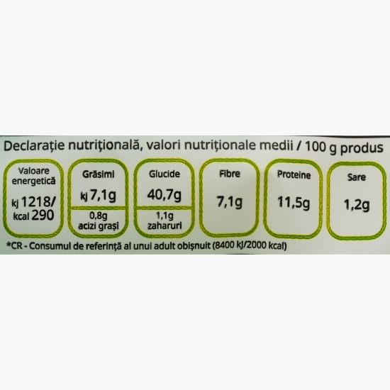 Pâine cu semințe, cereale și maia, feliată 500g