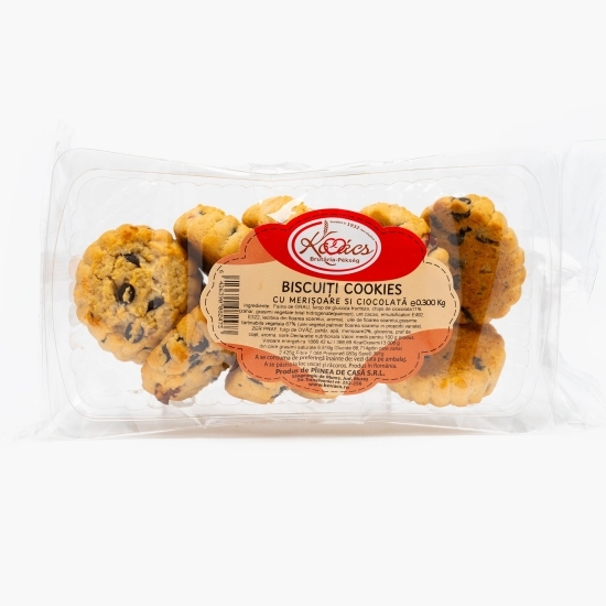 Biscuiți cookies cu merișoare și ciocolată 300g