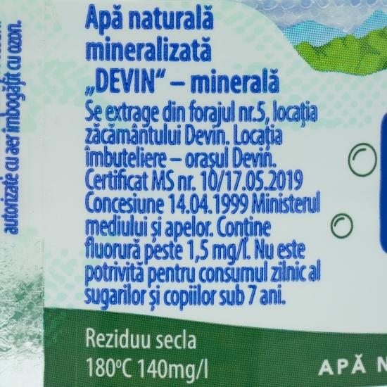 Apă minerală carbogazoasă 0.5l