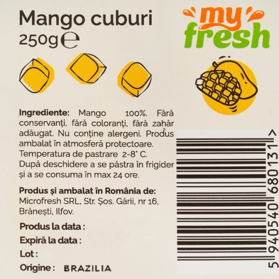 Mango cuburi 250g