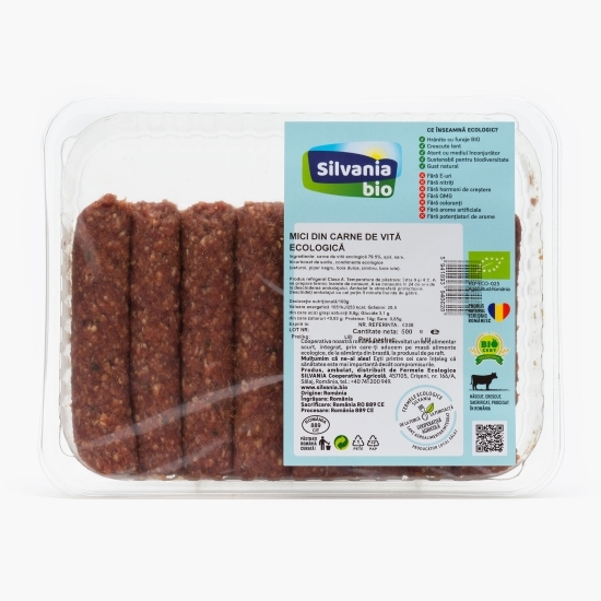 Mici din carne de vită, eco, 500g