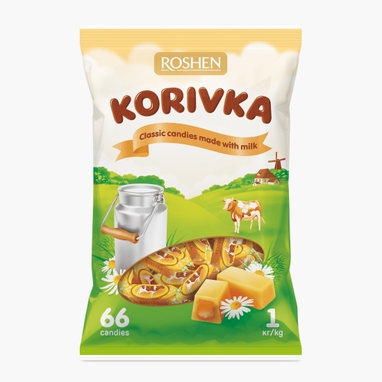 Bomboane fondante cu lapte Korivka 1kg