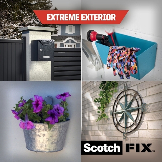 Bandă dublu adezivă pentru exterior, 19mmx1.5m, Scotch-Fix Extreme 3M