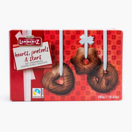 Turtă dulce cu ciocolată cu lapte și decor din ciocolată 250g