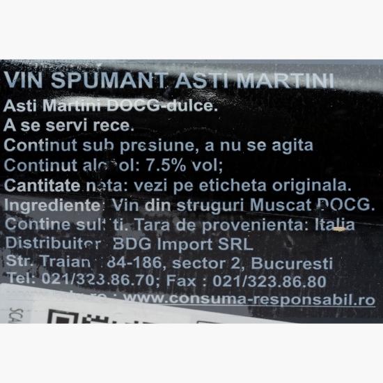 Vin spumant dulce Asti, 7.5%, 0.2l