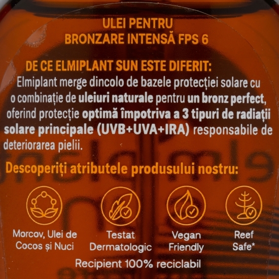 Ulei pentru bronzare cu protecție solară SPF 6, 150ml