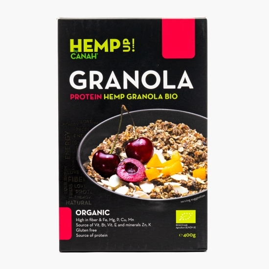 Granola eco proteică cu cânepă, Protein, 400g