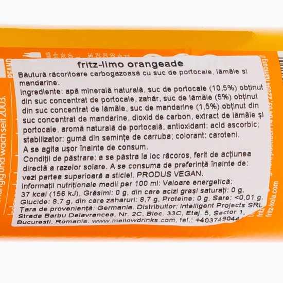 Băutură carbogazoasă Orange 0.33l