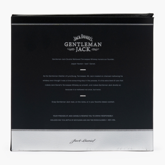 Whiskey Gentleman Jack, 40%, 0.7l + 2 pahare