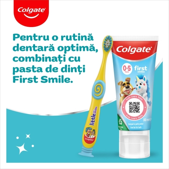 Pastă de dinți pentru copii cu fluor, vârstă 3-5 ani, aromă de căpșuni, 50ml