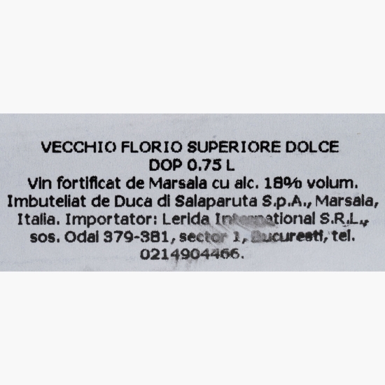 Vin roșu dulce Superiore Vecchio Dolce, 18%, 0.75l