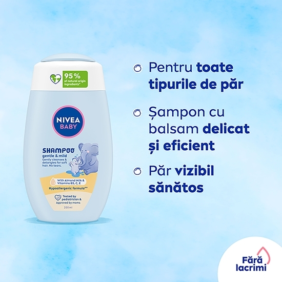 Șampon pentru bebeluși Baby Gentle & Mild 200ml