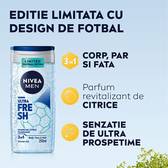 Gel de duș Ultra Fresh, Ediție limitată, 250ml